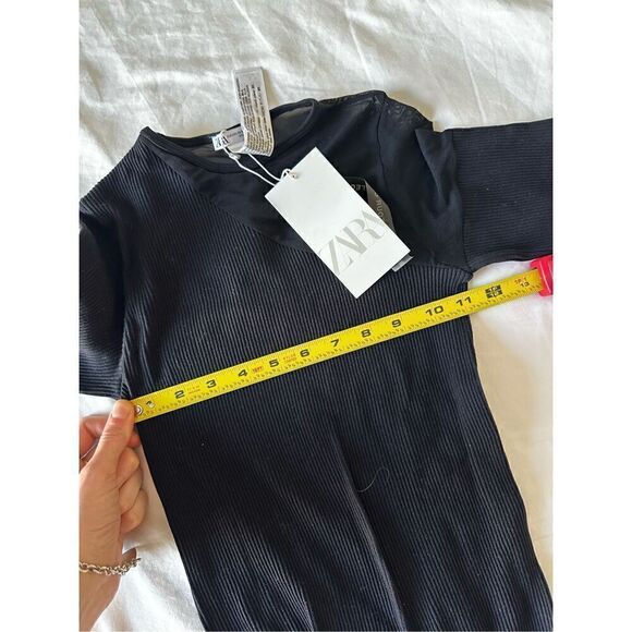 NWT ZARA suitable colourless dress XS-S - Picture 5 of 8